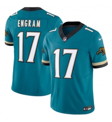 Men's Jacksonville Jaguars #17 Evan Engram Teal 2024 F.U.S.E. Prowler Throwback Vapor Limited Football Stitched Jersey