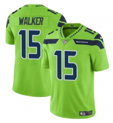 Men's Seattle Seahawks #15 P.J. Walker Green Vapor Limited Football Stitched Jersey