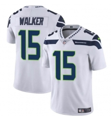 Men's Seattle Seahawks #15 P.J. Walker White Vapor Limited Football Stitched Jersey