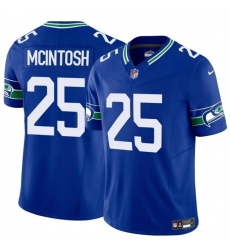 Men's Seattle Seahawks #25 Kenny McIntosh Royal 2024 F.U.S.E Throwback Vapor Limited Football Stitched Jersey