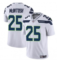 Men's Seattle Seahawks #25 Kenny McIntosh White Vapor Limited Football Stitched Jersey