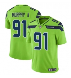 Men's Seattle Seahawks #91 Byron Murphy II Green 2024 Draft Vapor Limited Football Stitched Jersey