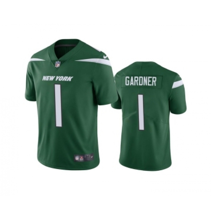 Men's New York Jets #1 Ahmad Gardner 2022 Green Vapor Untouchable Limited Stitched Jersey