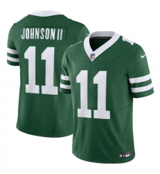 Men's New York Jets #11 Jermaine Johnson Green 2023 F.U.S.E Throwback Limited Football Stitched Jersey