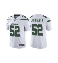 Men's New York Jets #52 Jermaine Johnson II 2022 White Vapor Untouchable Limited Stitched Jersey