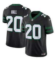 Men's New York Jets #20 Breece Hall Black 2023 F.U.S.E. Vapor Limited Throwback Stitched Football Jersey