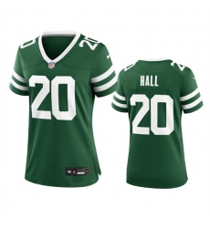 Women's New York Jets #20 Breece Hall Green 2024 Football Stitched Jersey(Run Small)