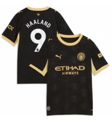 Haaland Manchester city  jerseys Black