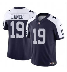 Men's Dallas Cowboys #19 Trey Lance Navy White 2023 F.U.S.E Vapor Untouchable Limited Football Stitched Jersey