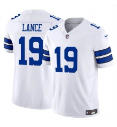 Men's Dallas Cowboys #19 Trey Lance White 2023 F.U.S.E Vapor Untouchable Limited Football Stitched Jersey