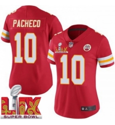 Women Kansas City Chiefs Isiah Pacheco #10 Red 2024 2025 Super Bowl LIX F U S E Stitched Jersey