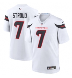 Men's Houston Texans #7 C.J. Stroud Nike White Game Jersey