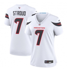 Women's Houston Texans #7 C.J. Stroud White 2024 Stitched Jersey