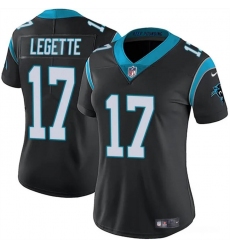 Women's Carolina Panthers #17 Xavier Legette Black 2024 Draft Vapor Football Stitched Jersey