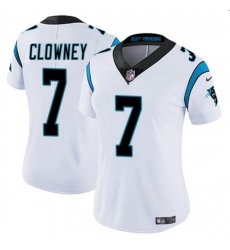 Women's Carolina Panthers #7 Jadeveon Clowney White Stitched Jersey(Run Small)