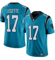 Youth Carolina Panthers #17 Xavier Legette Blue 2024 Draft Vapor Limited Football Stitched Jersey