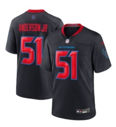 Men's Houston Texans #51 Will Anderson Jr. Nike Navy 2nd Alternate Game Jersey