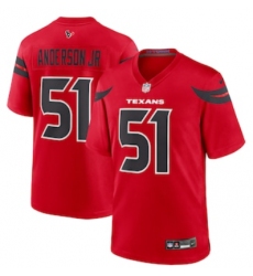 Men's Houston Texans #51 Will Anderson Jr. Nike Red Alternate Game Jersey