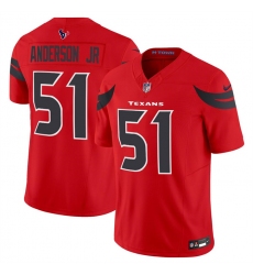 Men's Houston Texans #51 Will Anderson Jr. Red 2024 Alternate Vapor F.U.S.E. Limited Football Stitched Jersey
