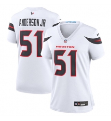 Women's Houston Texans #51 Will Anderson Jr. White 2024 Stitched Jersey