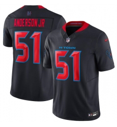 Youth Houston Texans #51 Will Anderson Jr. Navy 2024 2nd Alternate F.U.S.E Vapor Football Stitched Jersey