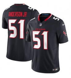 Youth Houston Texans #51 Will Anderson Jr. Navy 2024 Vapor F.U.S.E. Limited Football Stitched Jersey