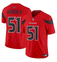 Youth Houston Texans #51 Will Anderson Jr. Red 2024 Alternate F.U.S.E Vapor Football Stitched Jersey