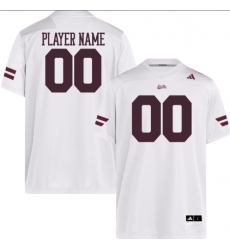 Men's Mississippi State Bulldogs White Football adidas Replica Custom Jersey