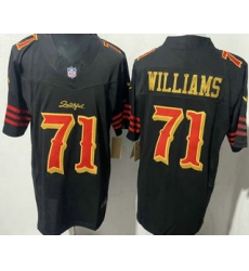 Men's San Francisco 49ers #71 Trent Williams Limited Black Rivalries FUSE Vapor Jersey