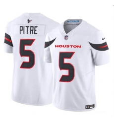 Men's Houston Texans #5 Jalen Pitre White 2024 Vapor F.U.S.E. Limited Football Stitched Jersey