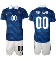 Men's France Custom Any Name And Number National Team FIFA x World Cup 2026 Home On Field Jersey