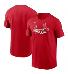 Men's St. Louis Cardinals Red 2024 City Connect Wordmark T-Shirt