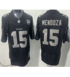 Men's Las Vegas Raiders #15 Fernando Mendoza Limited Black Fashion FUSE Vapor Jersey