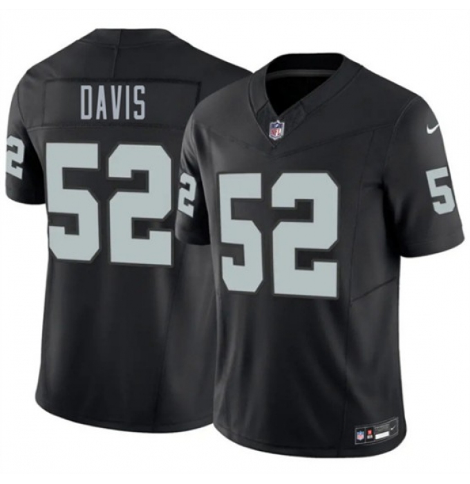 Men's Las Vegas Raiders #52 Jamin Davis Black 2026 F.U.S.E. Vapor Untouchable Limited Football Stitched Jersey
