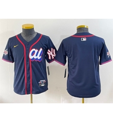 Youth American League New York Yankees Blank Navy 2025 All-Star Edition Limited Stitched Baseball Jersey