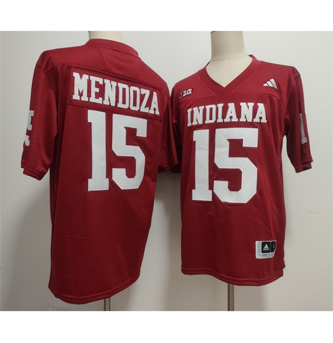 Men's Indiana Hoosiers #15 Fernando Mendoza Red Stitched Basketball Jerseys