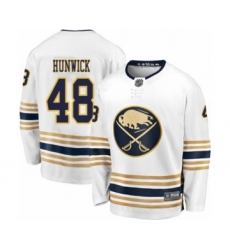 Men's Buffalo Sabres #48 Matt Hunwick Fanatics Branded White 50th Season Breakaway Hockey Jersey