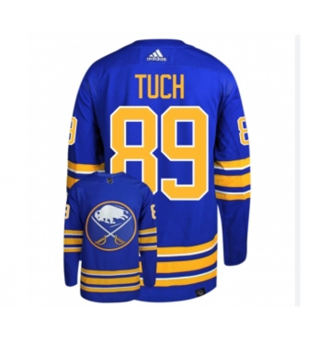 Men's Buffalo Sabres #89 Alex Tuch Blue Stitched Jersey