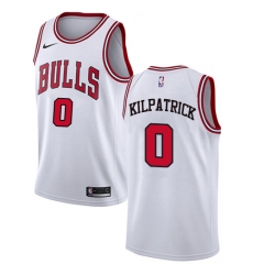 Women's Nike Chicago Bulls #0 Sean Kilpatrick Swingman White NBA Jersey - Association Edition