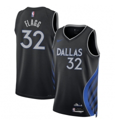 Men's Dallas Mavericks #32 Cooper Flagg Black 2025-26 City Edition Stitched Basketball Jersey