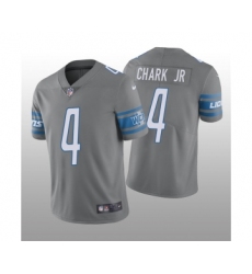 Men's Detroit Lions #4 DJ Chark Jr. Gray Vapor Untouchable Limited Stitched Jerse