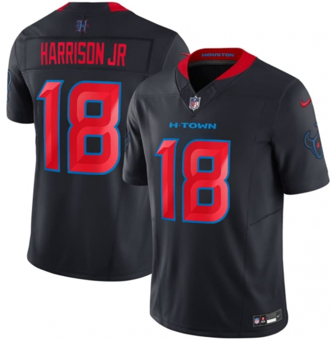 Men's Houston Texans #18 Marvin Harrison Jr Navy 2026 F.U.S.E. Vapor Limited Football Stitched Jersey