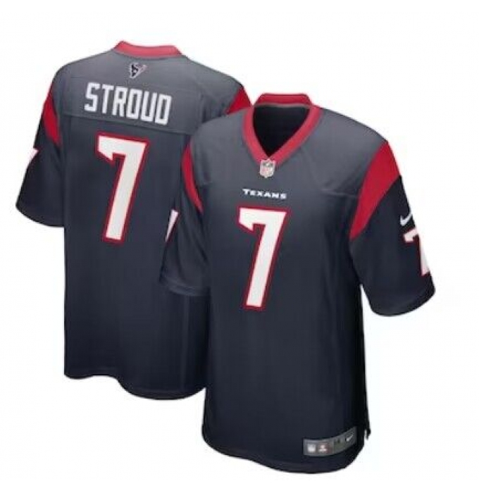 Youth Houston Texans #7 C.J. Stroud Nike Navy 2023 NFL Draft First Round Pick Limited Jersey