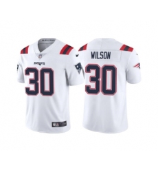 Men's New England Patriots #30 Mack Wilson White Vapor Untouchable Limited Stitched Jersey