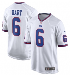 Men's New York Giants Jaxson Dart Nike White Alternate Vintage White Game Jersey