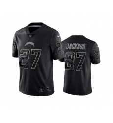 Men's Los Angeles Chargers #27 J.C. Jackson Black Reflective Limited Stitched Football Jersey