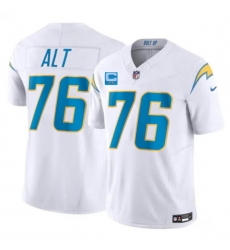 Men's Los Angeles Chargers #76 Joe Alt White 2026 F.U.S.E. 2-Star C Vapor Limited Football Stitched Jersey