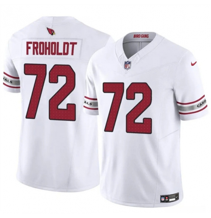 Men's Arizona Cardinals #72 Hjalte Froholdt White 2025 F.U.S.E. Vapor Untouchable Limited Football Stitched Jersey