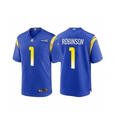 Men's Los Angeles Rams #1 Allen Robinson II 2021 Blue Vapor Untouchable Limited Stitched Jersey