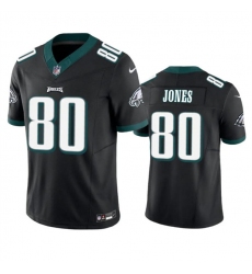 Men's Philadelphia Eagles #80 Julio Jones Black 2023 F.U.S.E. Vapor Untouchable Limited Football Stitched Jersey
